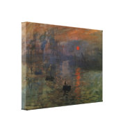 Impression, Sunrise by Claude Monet wrappedcanvas