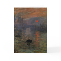 Impression, Sunrise by Claude Monet Greeting Card