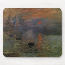 Impression, Sunrise by Claude Monet Mouse Pad