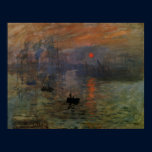 Impression, Sunrise by Claude Monet Poster