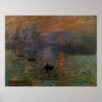 Impression, Sunrise by Claude Monet Poster