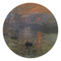 Impression, Sunrise by Claude Monet Sticker