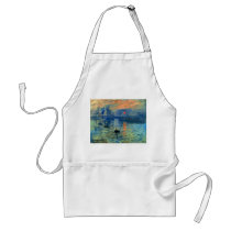 Impression Sunrise, Soleil Levant, Claude Monet Apron