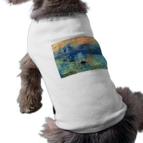 Impression Sunrise, Soleil Levant, Claude Monet Pet T Shirt