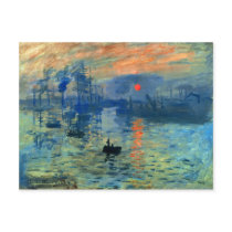 Impression Sunrise, Soleil Levant, Claude Monet Post Cards