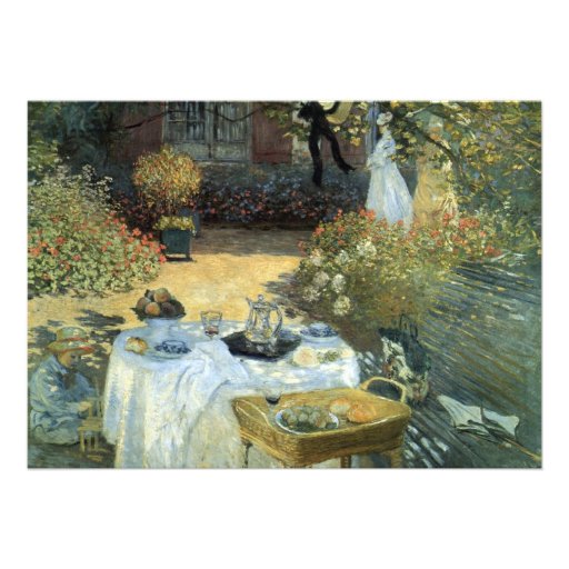 Impressionism Art Bridal Shower Afteroon Tea Party Personalized Invitation