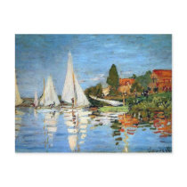 Impressionism Boats Fine Art  Postcard