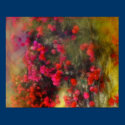Impressionism Red Bougainvillea Poster posters