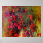 Impressionism Red Bougainvillea Poster posters