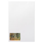 Impressionist art by Ury couple walking in woods Personalized Stationery