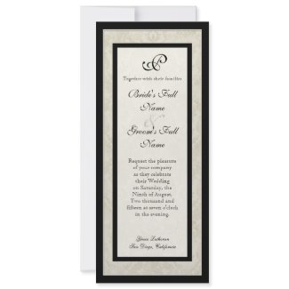 Impressionist Cream Pink Roses - Wedding Invites invitation