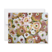 Impressionist Flowers invitations