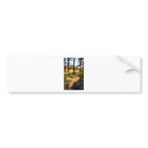 Impressionist Forest Bumper Sticker