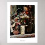 Impressionist painting floral art blooms by Ury Poster