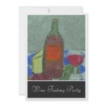 Impressionist Still Life with Wine Invitation