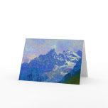 Impressionist Style Alpine Mountain Landscape Cards