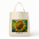Impressionist Sunflower Face bags by Artist_Lenora Impressionist Sunflower Face bags