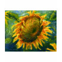 Impressionist Sunflower Face t-shirts