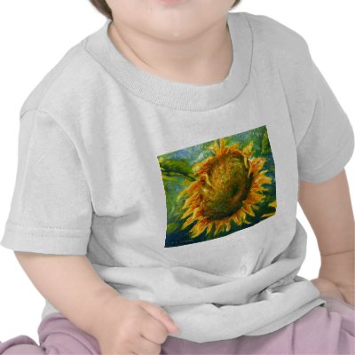 Impressionist Sunflower Face Shirts by Artist_Lenora