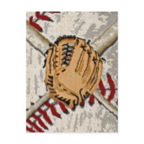 Impressionistic Baseball Design Post Cards