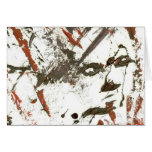 Impressionistic face card