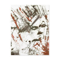 Impressionistic face postcard