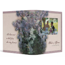 Impressionistic Lilacs - Wedding Binder