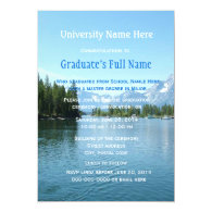 impressive landscape  graduation ceremony custom invites