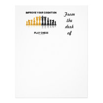 Improve Your Cognition Play Chess (Chess Set) Letterhead Design