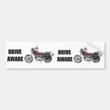 Impulsión enterada - motocicleta etiqueta de parachoque