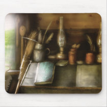 In a carpenter's workshop mousepads