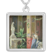 In a Courtyard in Pompeii, 1878 Pendant