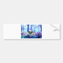 in a flowerbed.jpg bumper sticker