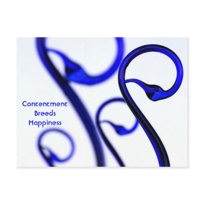 In a Prayer..., Contentment Breeds Happiness Post Card by efatima