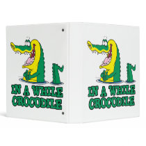 in a while crocodile 3 ring binder