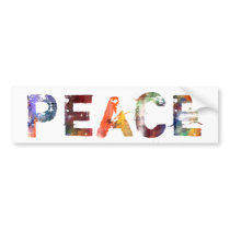 In A Word: Peace Bumper Stickers