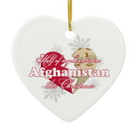 In Afghanistan this Christmas Heart Ornament