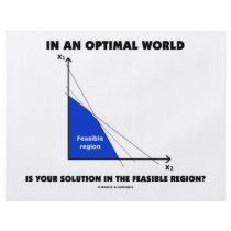 In An Optimal World Is Your Solution Feasible? flyers by wordsunwords In An Optimal World Is Your Solution Feasible? flyers