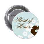 In Bloom Maid of Honor Button