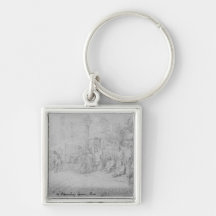 In Bloomsbury Square during the heat wave, 1828 Key Chains