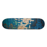 in blue #1 skate board decks