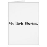 In books freedom cards