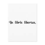 In books freedom postcard