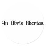 In books freedom stickers