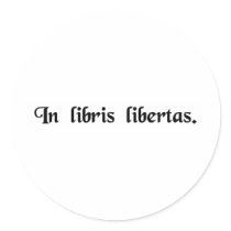 In books freedom stickers