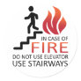 In Case of Fire Sticker