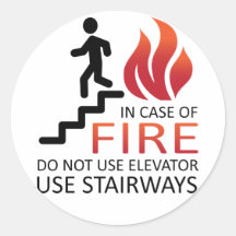 In Case of Fire Sticker