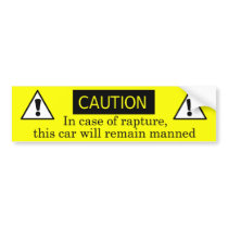 In case of rapture bumper stickers
