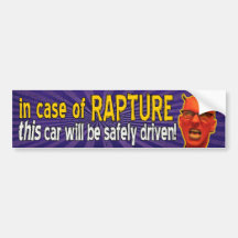 In Case of Rapture Bumpersticker Bumper Stickers