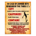 "IN CASE OF ZOMBIE BITE" poster Angry Johnny posters by killville "IN CASE OF ZOMBIE BITE" poster Angry Johnny posters